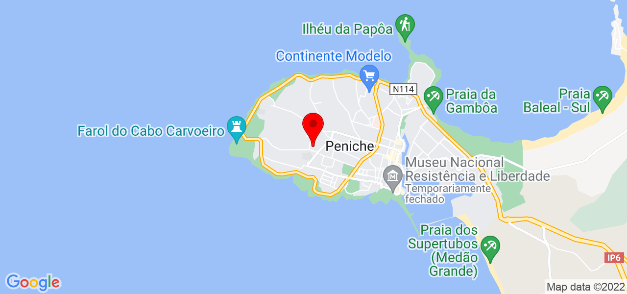 F&aacute;tima - Leiria - Peniche - Mapa