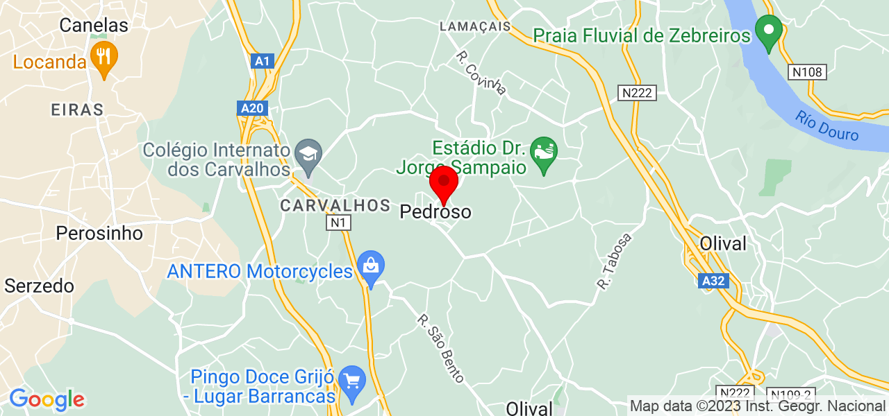 S&eacute;rgio Vieira - Porto - Vila Nova de Gaia - Mapa