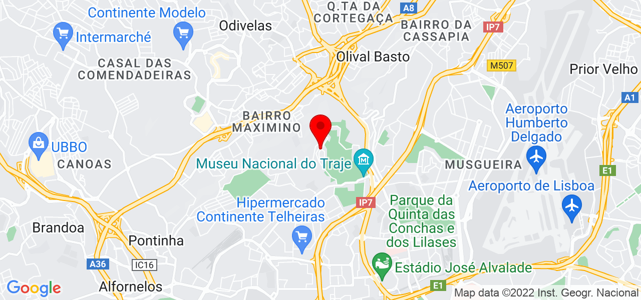 Jos&eacute; Rodrigues - Lisboa - Lisboa - Mapa