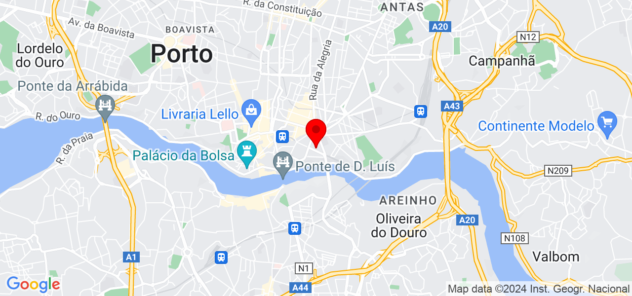 V&acirc;nia Louren&ccedil;o (Hist&oacute;rias de Embalar) - Porto - Porto - Mapa