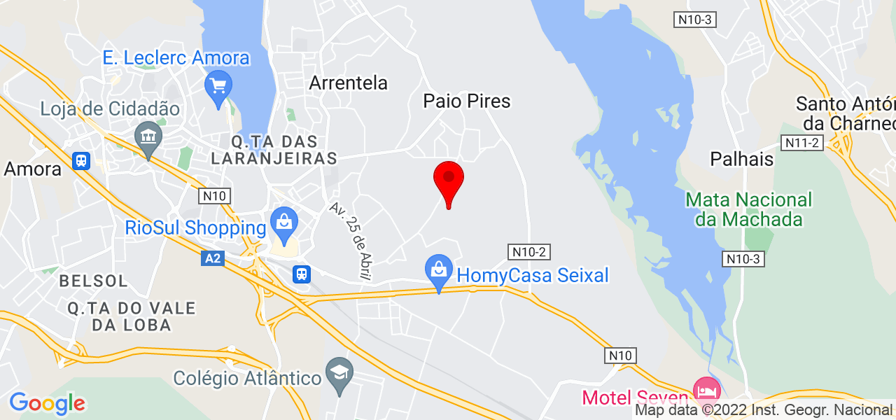 J&eacute;ssica Badia - Setúbal - Seixal - Mapa