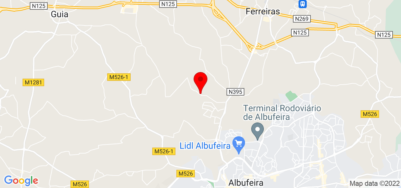 Boris - Faro - Albufeira - Mapa