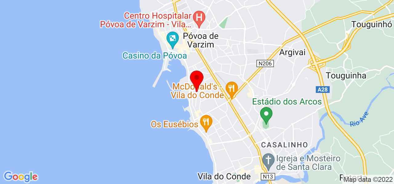 Andr&eacute; - Porto - Vila do Conde - Mapa