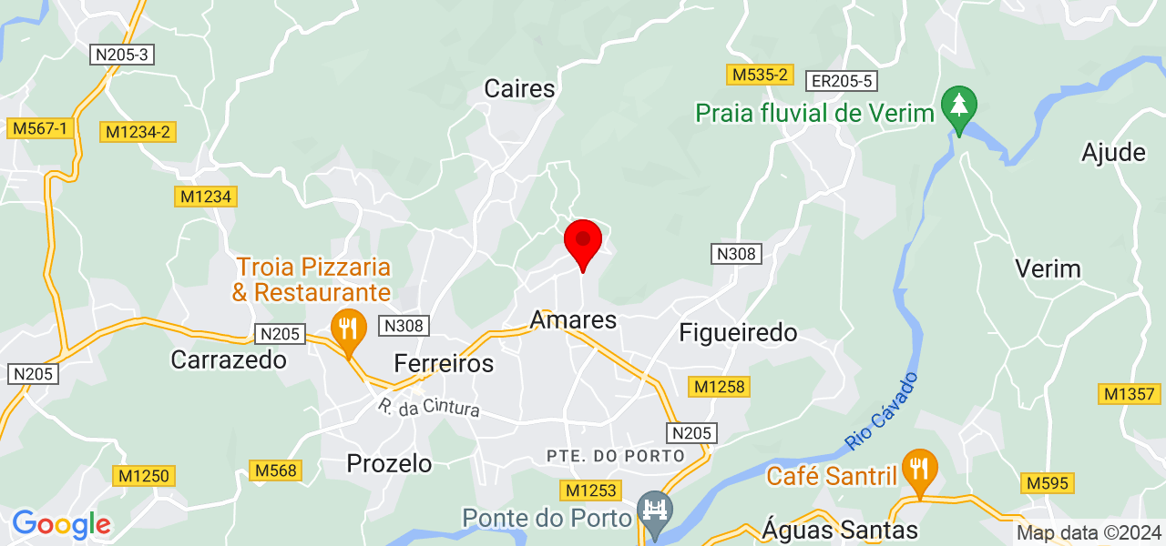 Luana Fernandes - Braga - Amares - Mapa