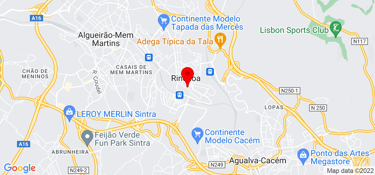 Aline - Lisboa - Sintra - Map