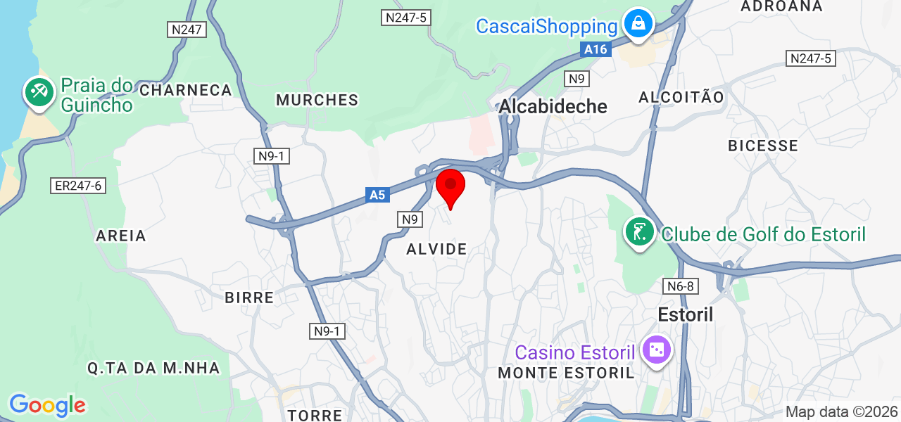 Vanessa Oliveira - Lisboa - Cascais - Mapa
