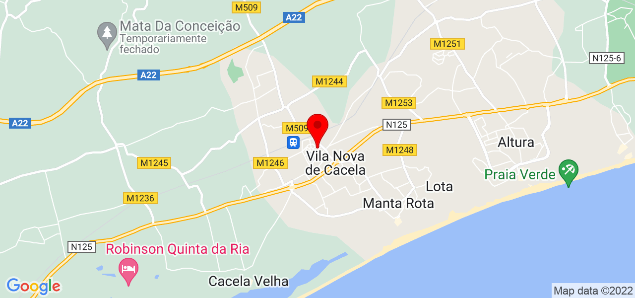 Sandra Sentieiro - Faro - Vila Real de Santo António - Mapa