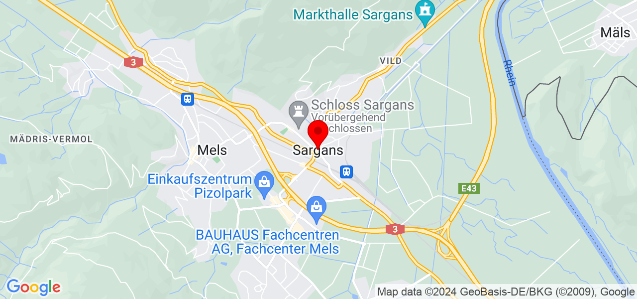 Mel Beyoutyartist - Sankt Gallen - Sargans - Karte
