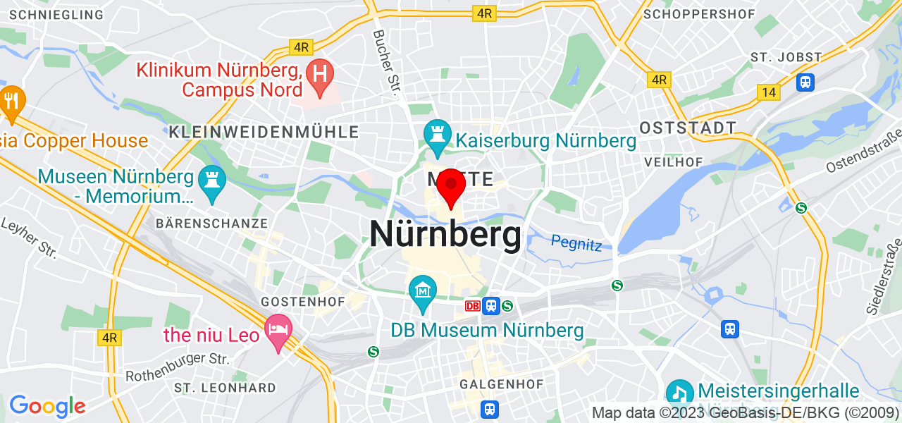 Gabriela Padeanu - Bayern - Nürnberg - Karte
