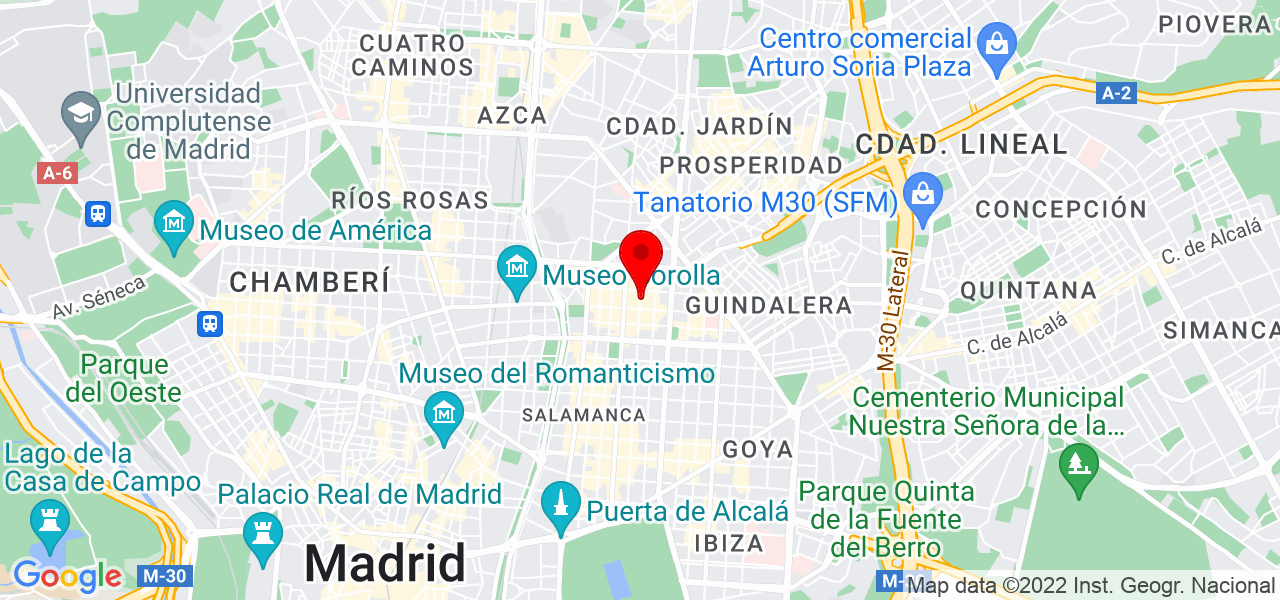 La optimista - Comunidad de Madrid - Madrid - Mapa