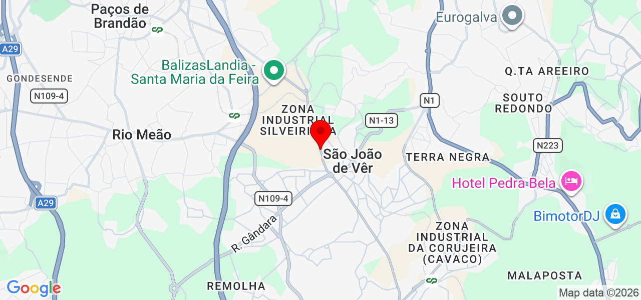 Emanuel - Aveiro - Santa Maria da Feira - Map