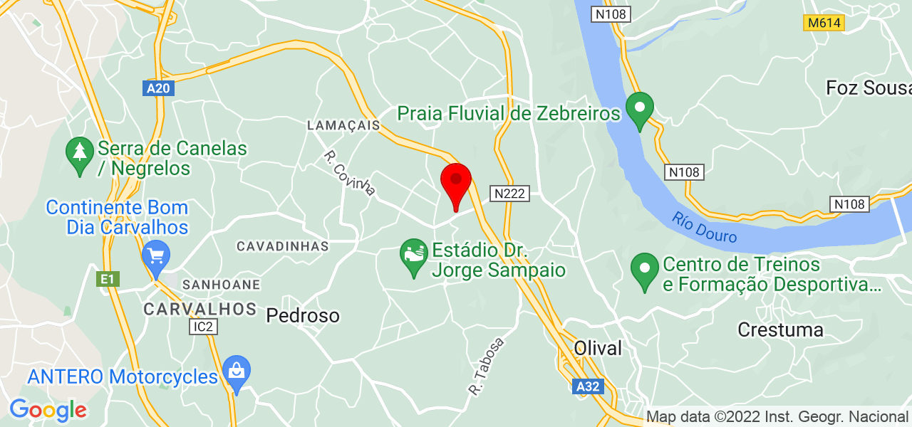 Joana Barbosa - Porto - Vila Nova de Gaia - Mapa