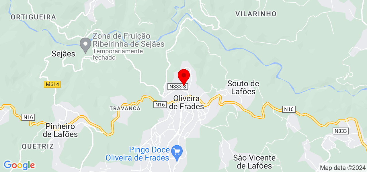 Edilson Monteiro - Viseu - Oliveira de Frades - Mapa