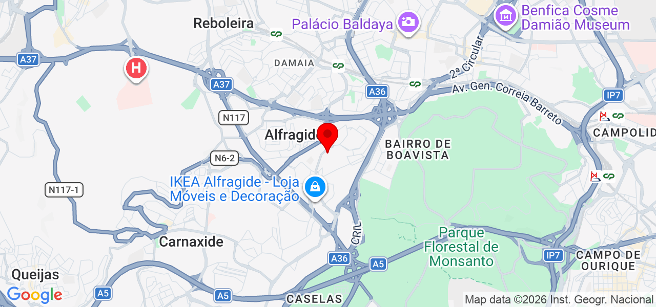 Califa - Lisboa - Amadora - Mapa