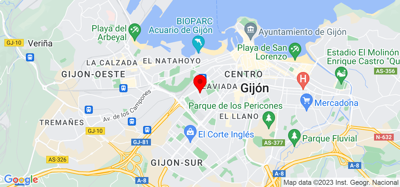 carolina - Principado de Asturias - Gijón - Mapa