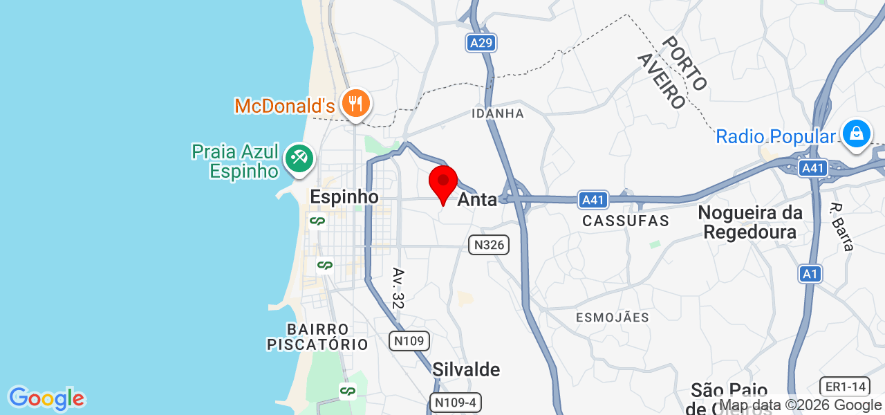 Vítor Silva - Aveiro - Espinho - Mapa