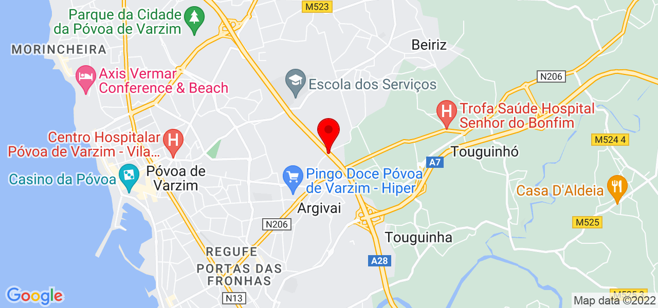 Paulo Leite - Porto - Póvoa de Varzim - Mapa