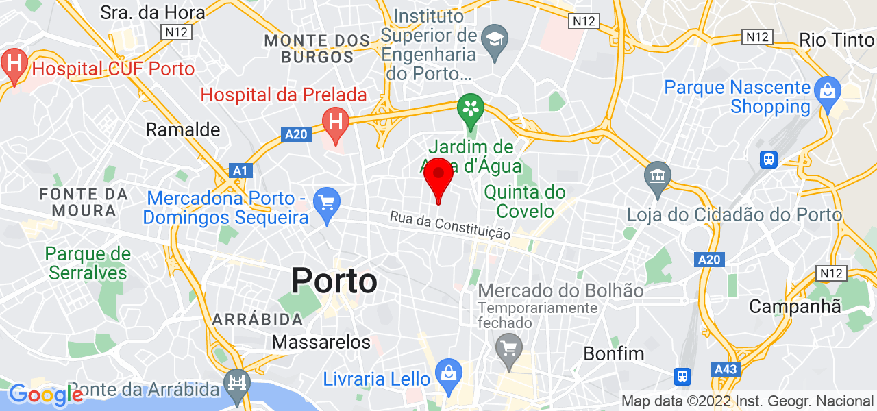 In&ecirc;s Cunha Vaz - Porto - Porto - Mapa