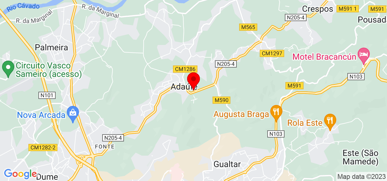 Carlos Fernandes - Braga - Braga - Mapa