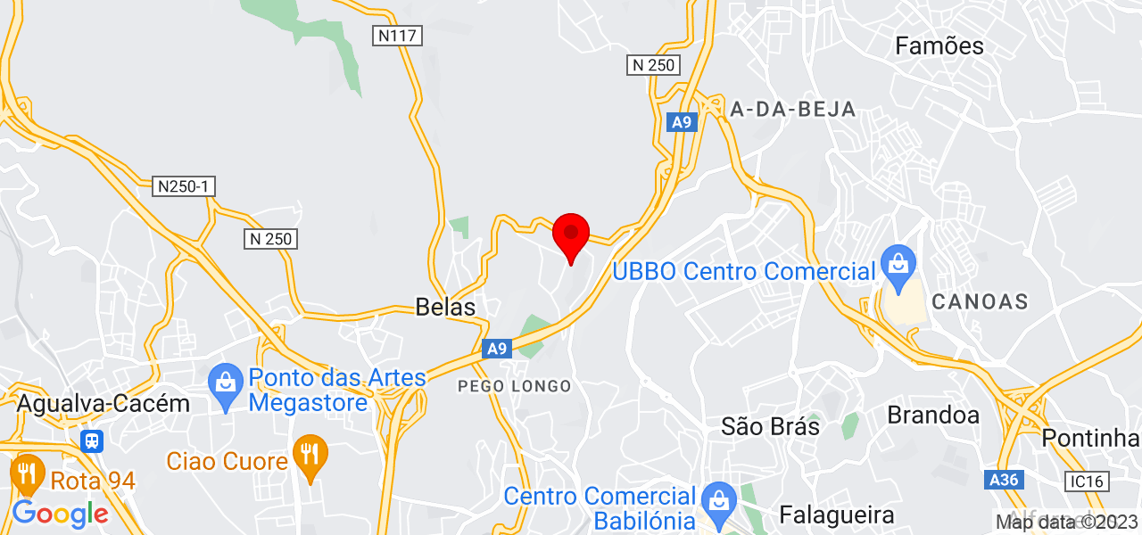 Maria de F&aacute;tima Barrento - Lisboa - Sintra - Mapa