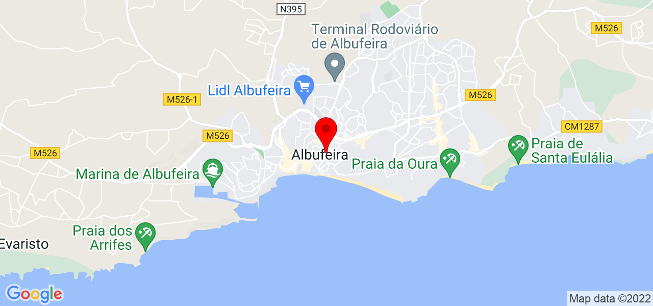 Beatriz - Faro - Albufeira - Mapa