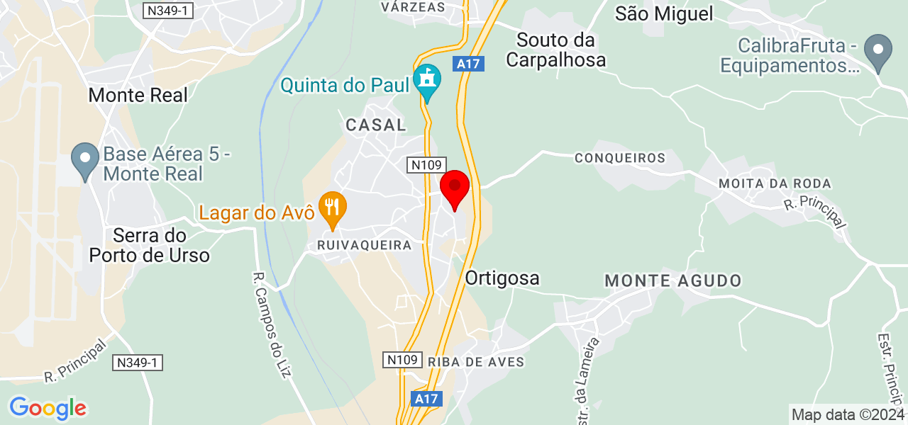 B&aacute;rbara Rodrigues - Leiria - Leiria - Mapa