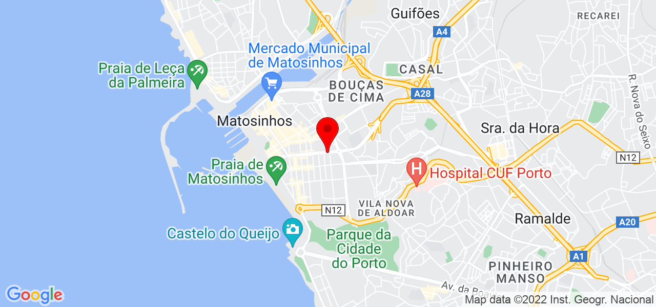 Joaquim F M Cardoso Oliveira - Porto - Matosinhos - Mapa