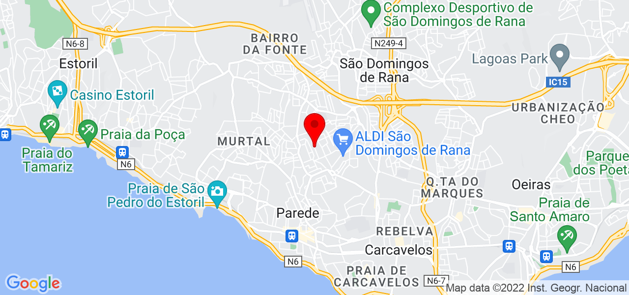 Empregada de limpeza - Lisboa - Cascais - Mapa