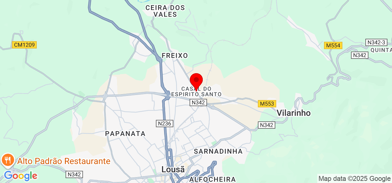 India Morgado - Coimbra - Lousã - Map