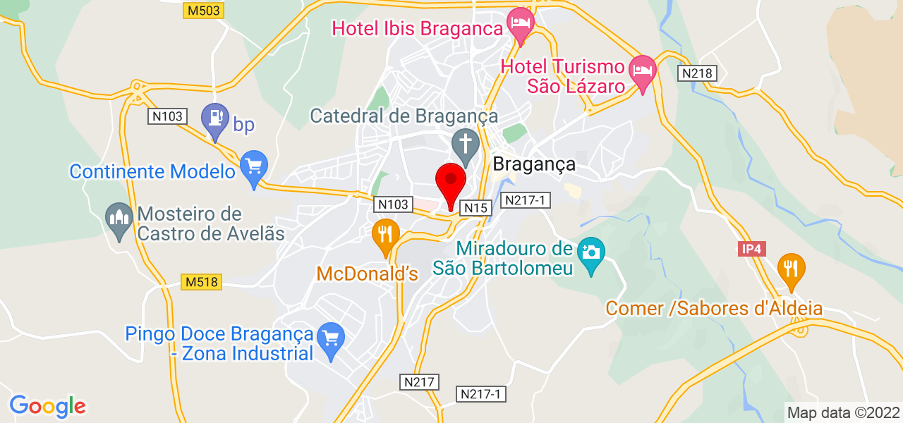 Andreia Raquel - Bragança - Bragança - Mapa