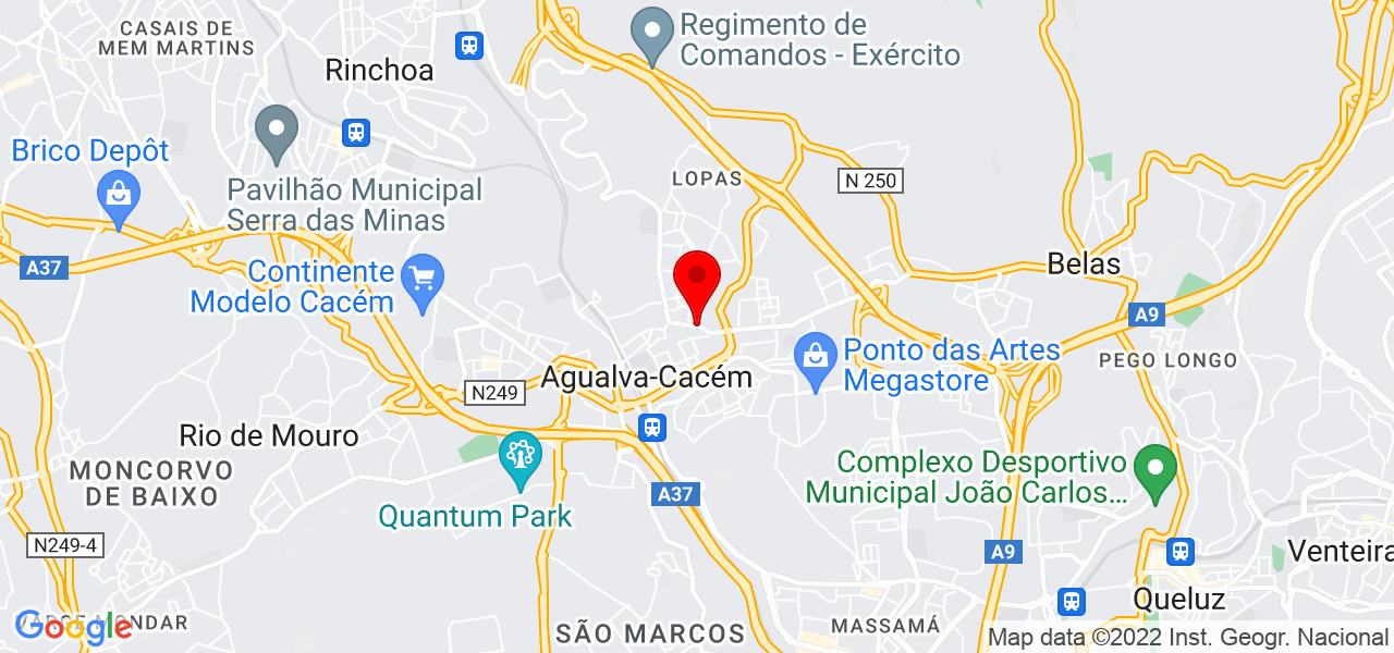 Elaine Amaral - Lisboa - Sintra - Mapa