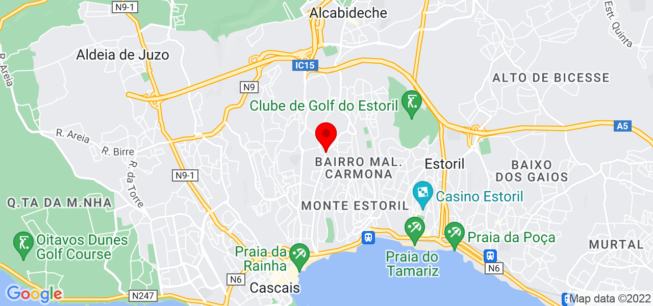 Jos&eacute; Alves (Jardineiro) - Lisboa - Cascais - Mapa