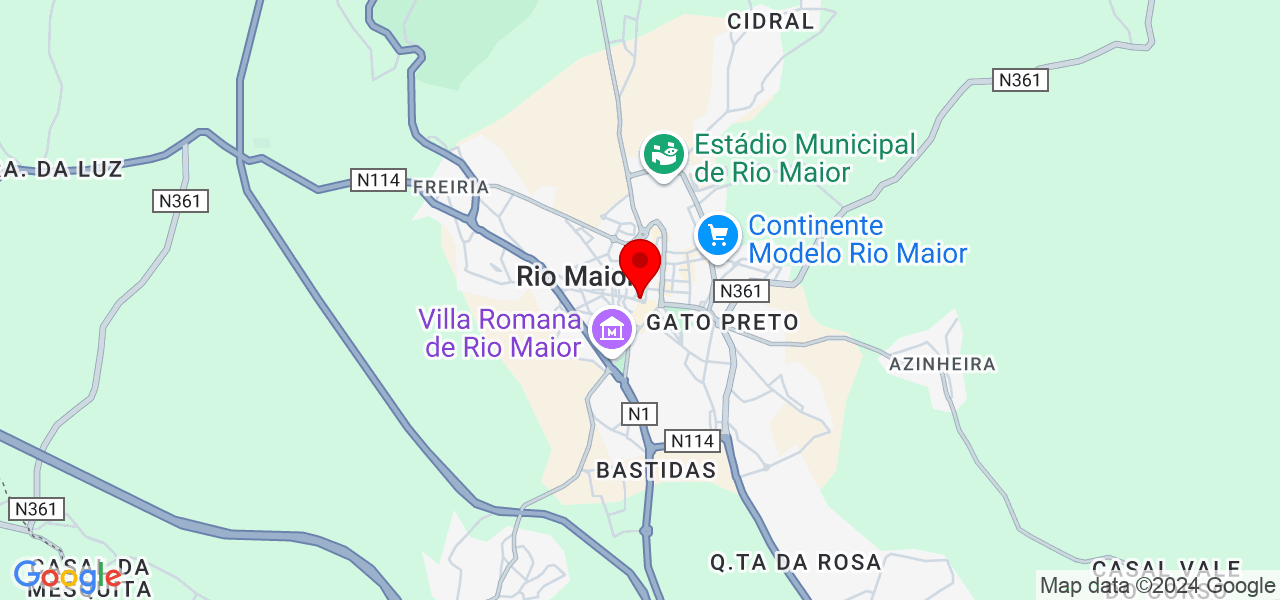 Arquitecto Nelson Antonio - Santarém - Rio Maior - Mapa