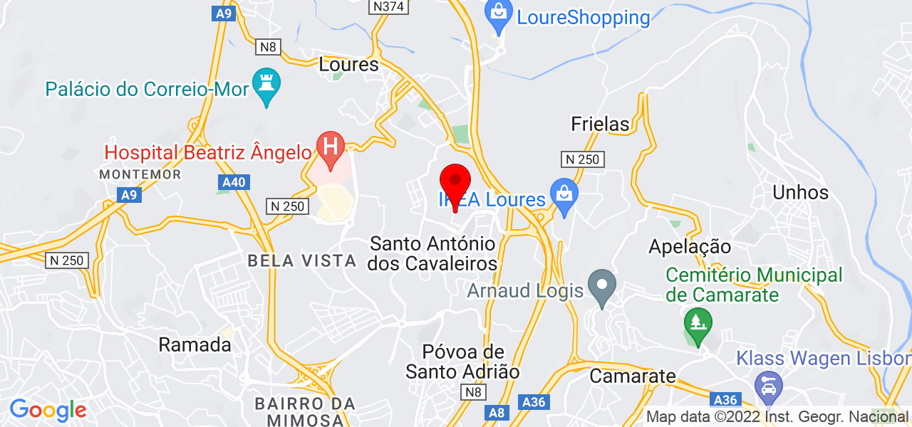 Nuno Rodrigues - Lisboa - Loures - Mapa