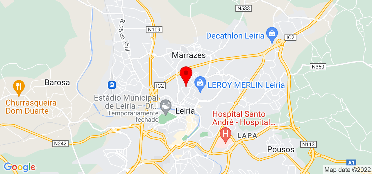 Nuno Bras - Leiria - Leiria - Mapa
