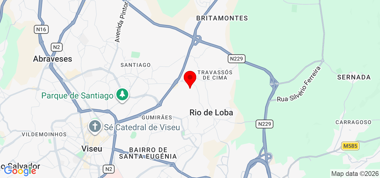 Holística Alessandra - Viseu - Viseu - Mapa