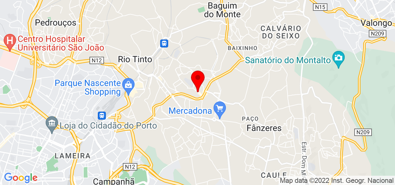 Nuno - Porto - Gondomar - Mapa