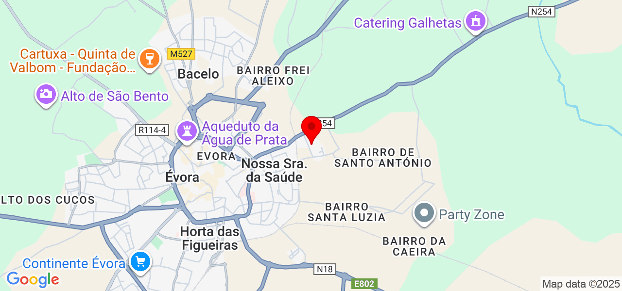 &Agrave;l&aacute;carte Vogue - Évora - Évora - Mapa