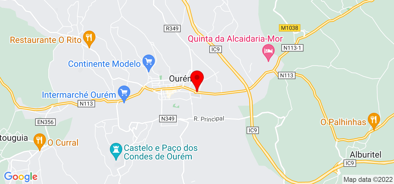Drº Acácio Mariano - Santarém - Ourém - Mapa