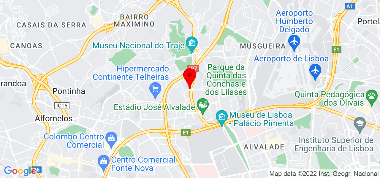 Andreia Alvaro - Lisboa - Lisboa - Mapa
