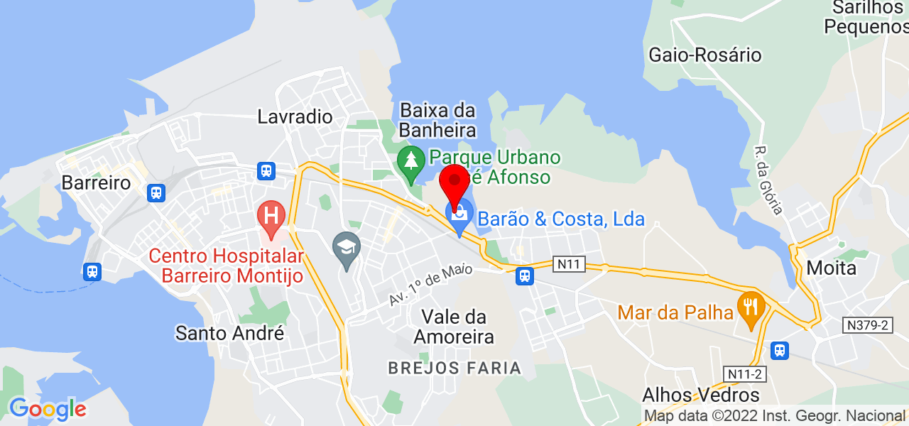 Serralheiro do Campo - Setúbal - Moita - Mapa