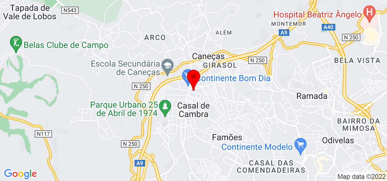 Carolina Santos - Lisboa - Sintra - Mapa