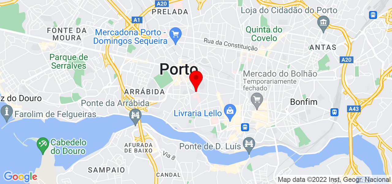 Vitoria Ferreira - Porto - Porto - Mapa