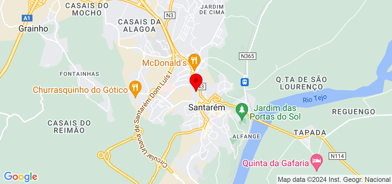 Francisca Nogueira - Santarém - Santarém - Mapa