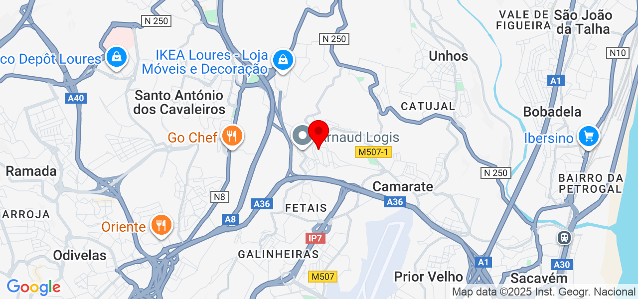 Filipe Santos - Lisboa - Loures - Mapa