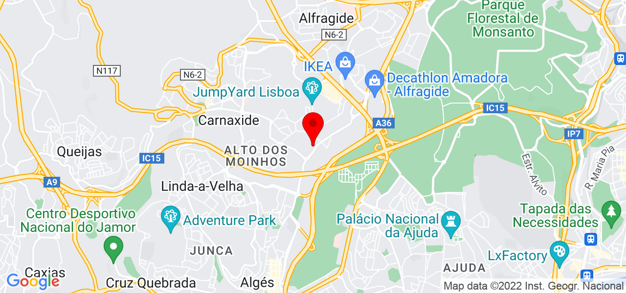 Consigo Limpezas - Lisboa - Oeiras - Mapa