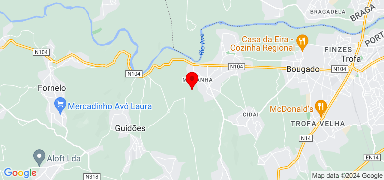 Filipa Ferreira - Porto - Trofa - Map
