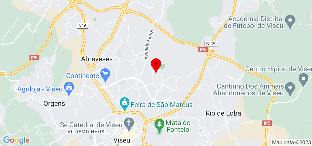 Ant&oacute;nio Santos - Viseu - Viseu - Mapa