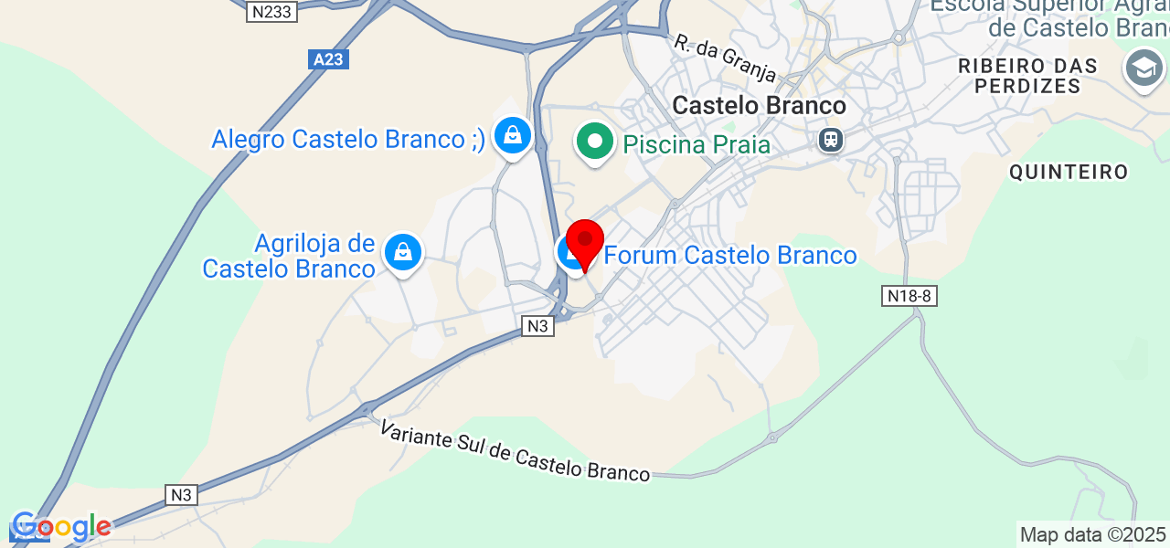 Tailandio remodelações - Castelo Branco - Castelo Branco - Karte