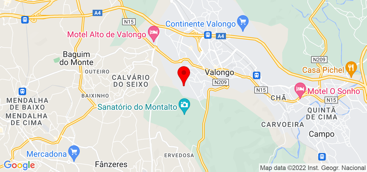 Carolina Gon&ccedil;alves - Porto - Valongo - Mapa